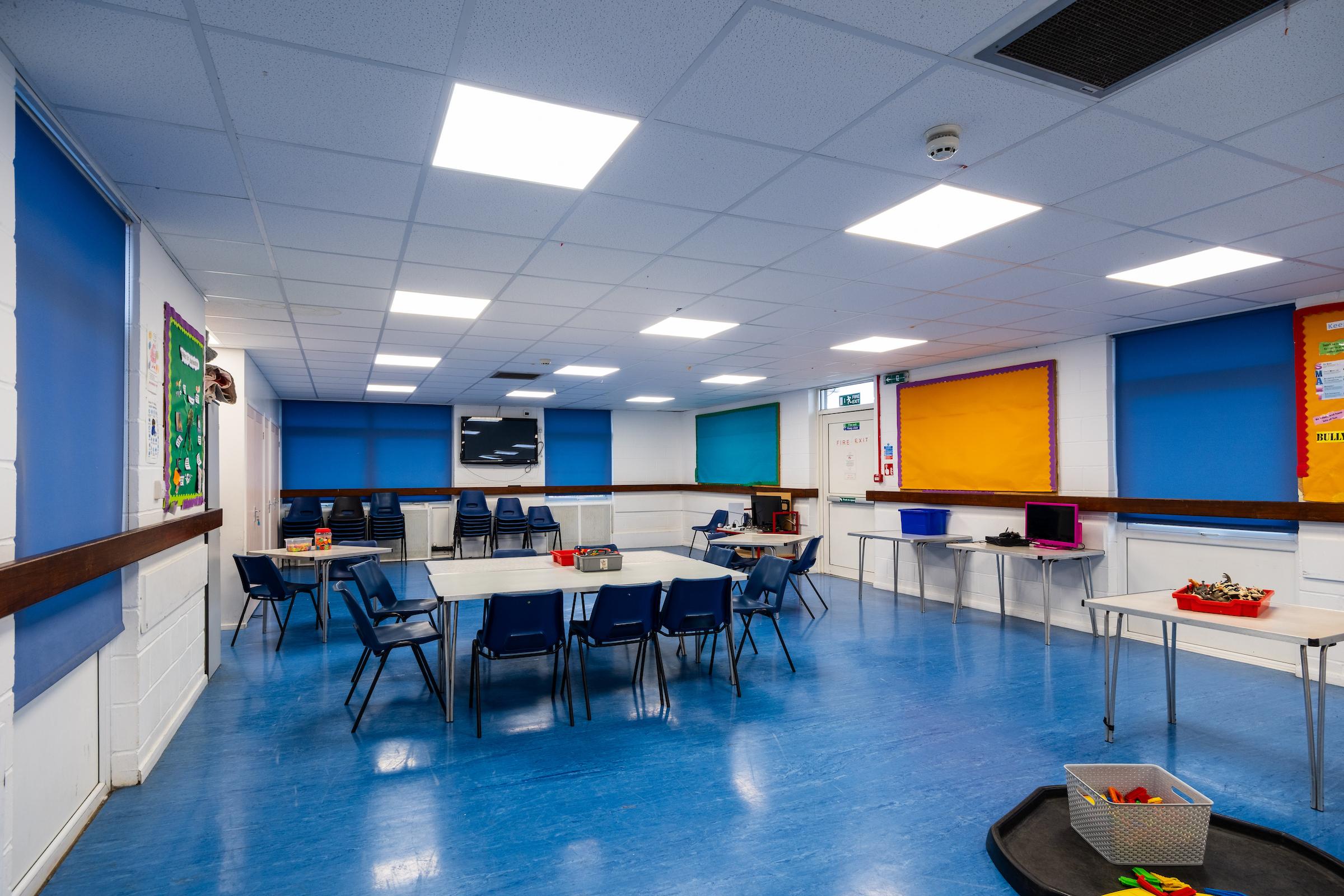 A photograph of the upstairs room at St Andrews community centre