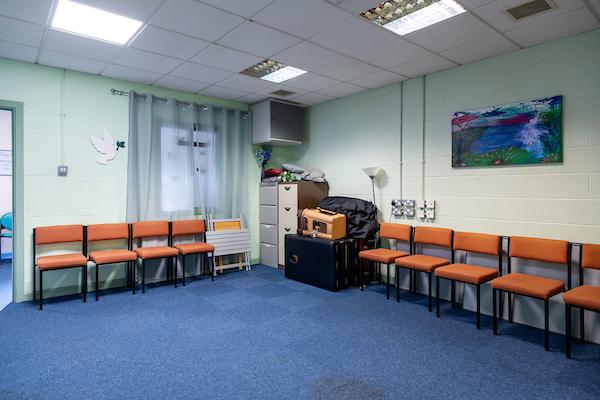 A photograph showing the small meeting room at the Balfour community centre