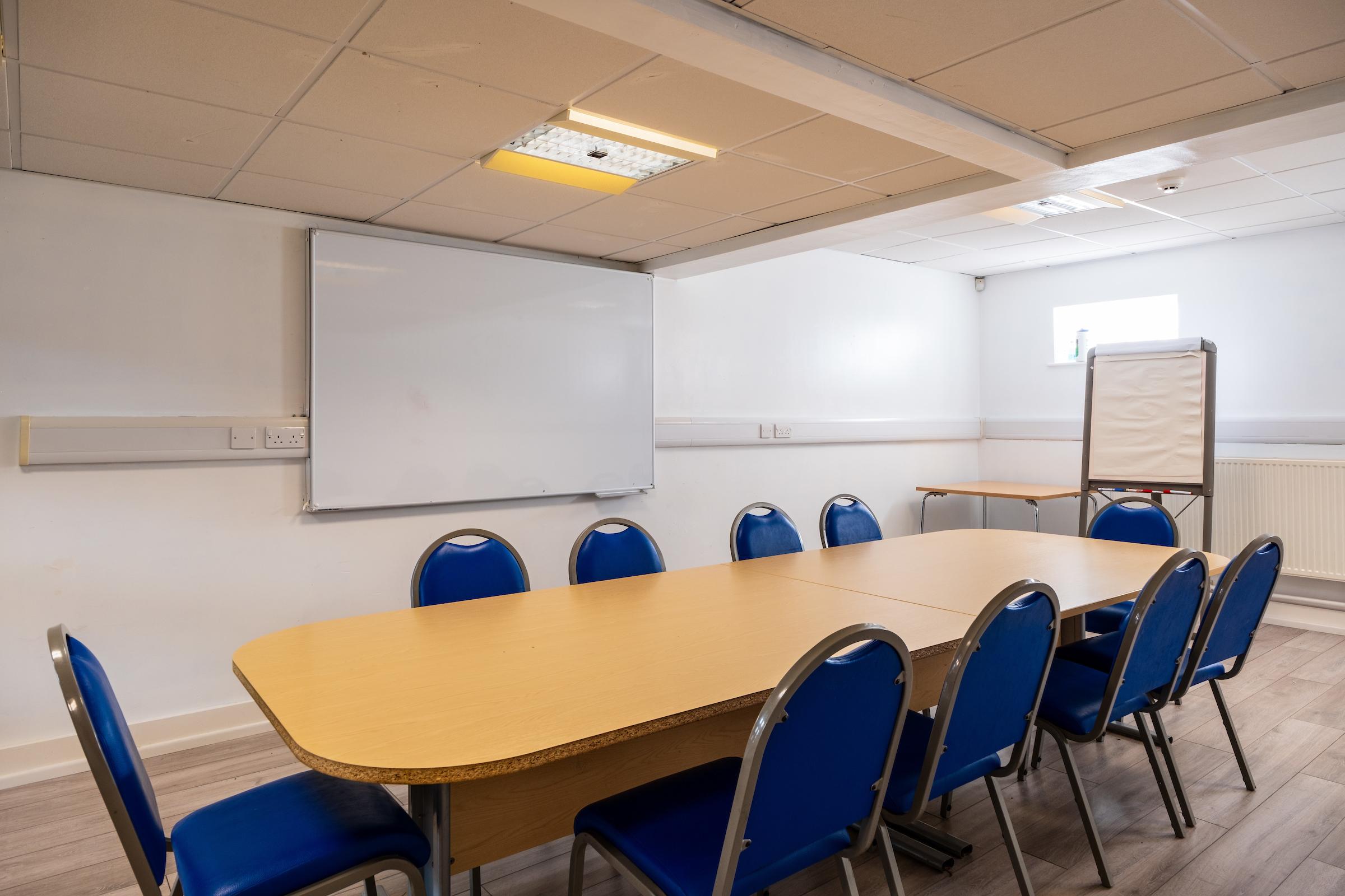 A photograph of the small meeting room at the Eastmount community centre