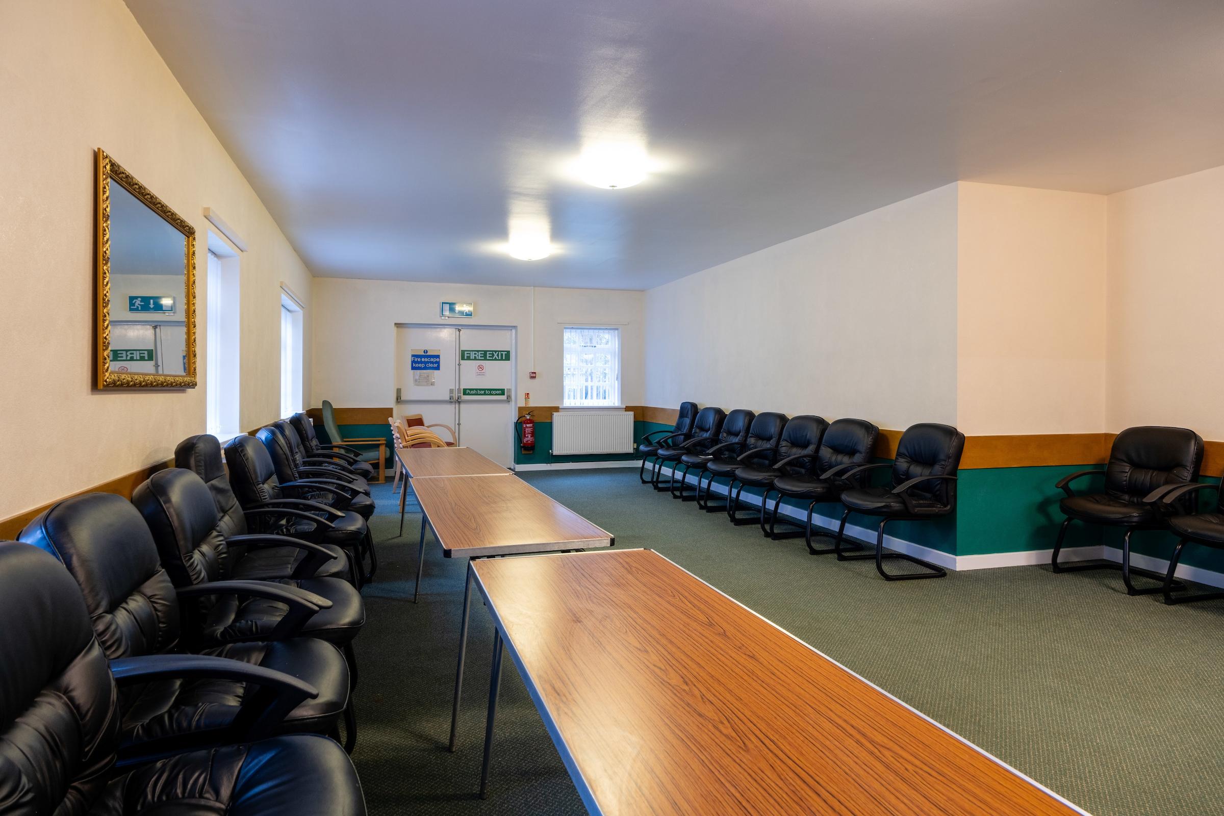 A photograph of the meeting room at North Hull community centre