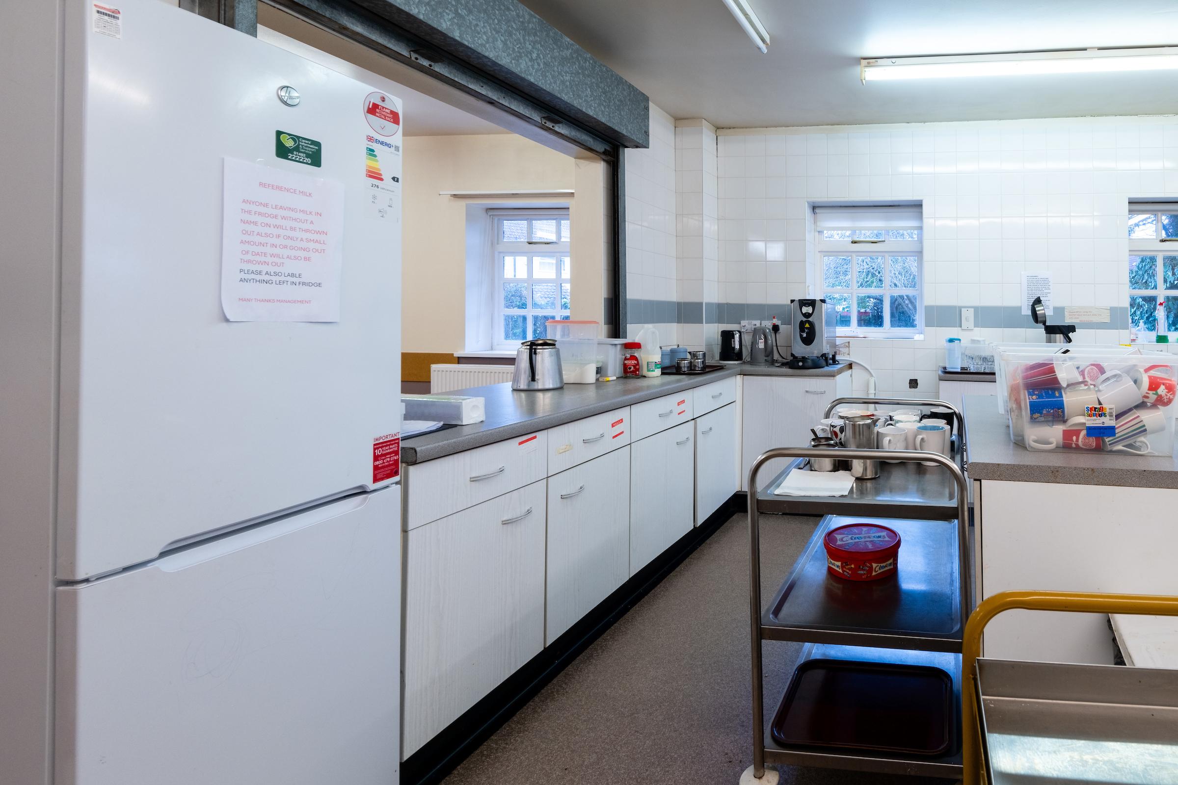 A photograph of the kitchen at the North Hull community centre