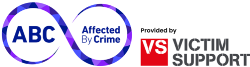 Affected by crime logo which is provided by victim support