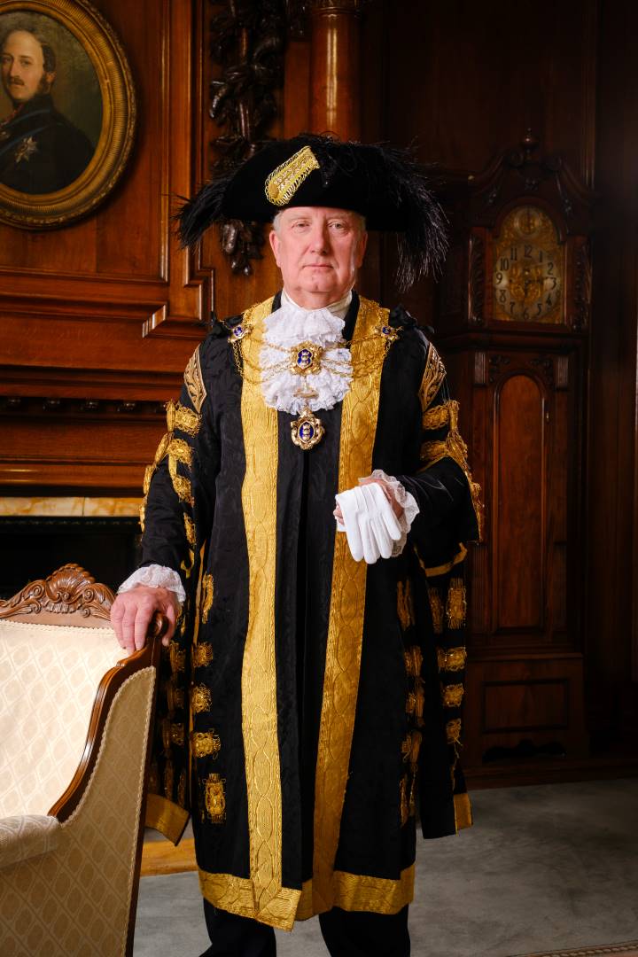 A portrait image of Lord Mayor