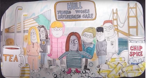 A still from the Dream on film created by the Young Voices Influencing Care group.