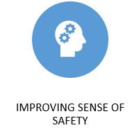 Improving sense of safety icon